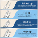TsMADDTs Tweezers for Women Facial Hair, 8 in 1 Eyebrow Kit with Tweezers, Eyebrow Trimmer Scissors, Razor, Brush with Travel Bag, Hair Plucking Daily Beauty Tools