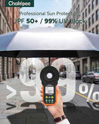 UPF 50+ UV Umbrella for Sun Protection, 42/46 Inch Silver Compact Travel Umbrella Windproof, Under 0.9 Pound Folding with Auto Open Close Portable UV Blocking