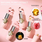 6 Pcs/Set Flower Jelly Lipstick Set Temperature Change Moisturizer Long Lasting Nutritious Shimmer Lip Balm Magic Color Change Lip Gloss (Color Changing Lipstick Set B)