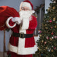 Santa Claus Costume for Men Women Adult - 9pc. Deluxe Costume Santa Suit Outfit