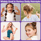 Hair Accessories for Girls, 1700 Pcs Colorful Hair Rubber Bands Elastic Hair Ties Hair Clips Hair Wax Stick Spray Bottle Hair Styling Tools with Organizer Box