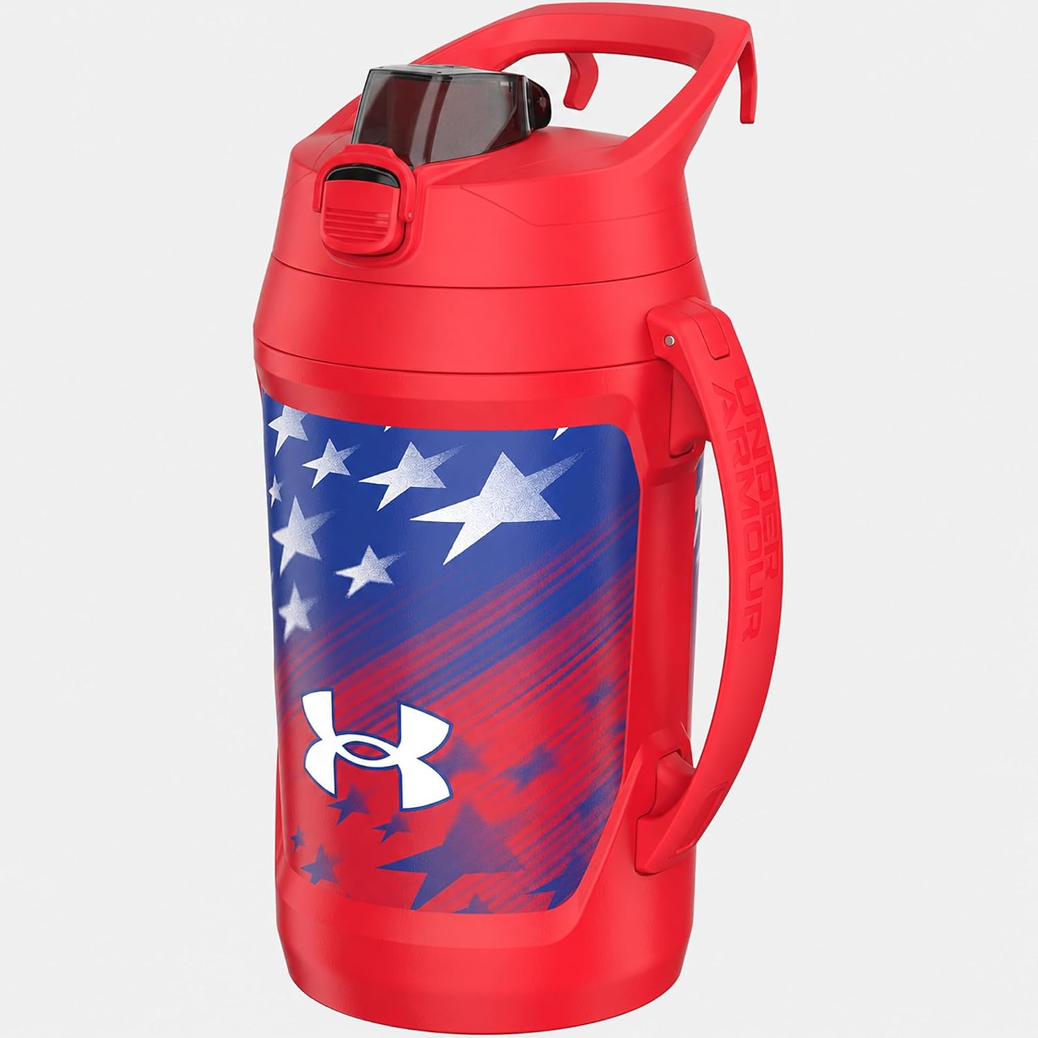Insulated Water Bottle with Handle & Fence Hook, Half Gallon Sports Water Jug, Leak-Resistant & BPA-Free for Baseball, Football & Gym