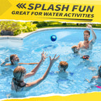 Bambilo Water Skipping Ball | 2-Pack Bounce Balls | Water Bouncing Beach Balls & Grip Ball | Pool Toys for Kids Age 5-8-12 | Great Summer Water Toy for Beach Swimming Pool River Lake
