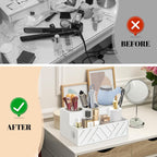 Hair Tool Organizer, Hair Dryer Holder with Drawer, Bathroom Countertop Organizer for Bathroom Accessories, Blow Dryer Organizer for Hair Styling Tools, Vanity Organizer for Bathroom, Vanity, Kitchen