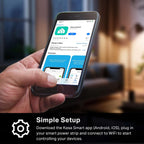 kasa smart Plug Power Strip KP303, Surge Protector with 3 Individually Controlled Smart Outlets and 2 USB Ports, Works with Alexa & Google Home, No Hub Required , White | Surge Protector with 3 Individually Controlled Smart Outlets and 2 USB Ports