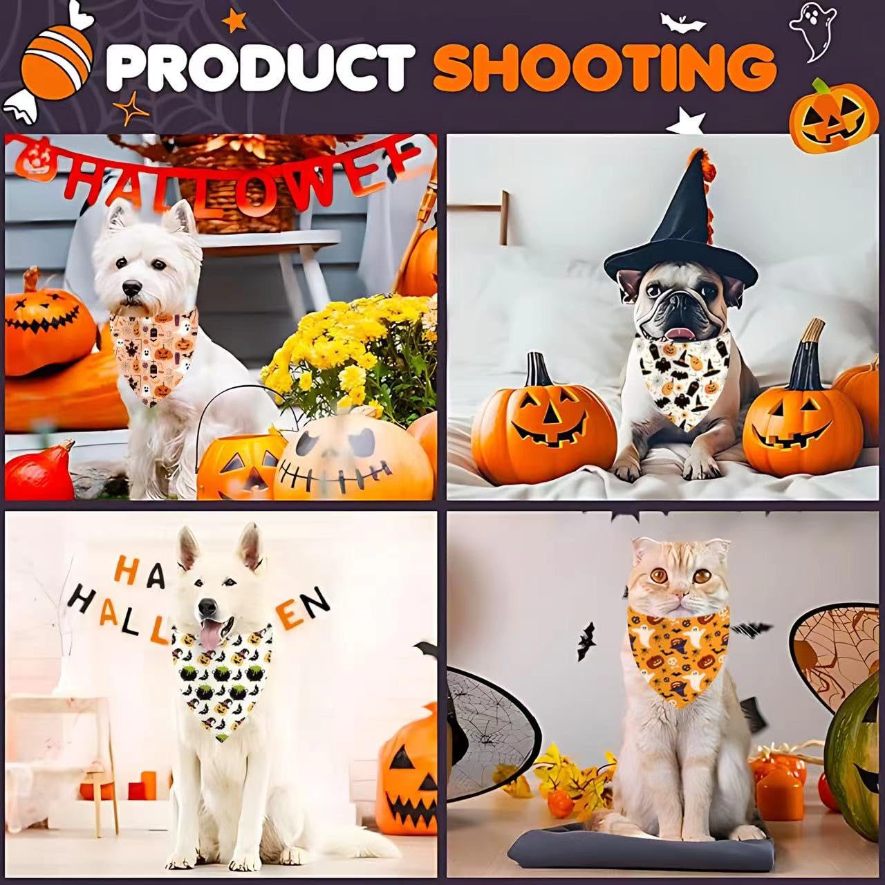 Christmas Dog Bandana Set – 2 Pack Red & Green Plaid Pet Scarf