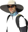 Leotruny Men Wide Brim Sun Hats UPF50+ Waterproof Breathable Bucket Hat for Fishing, Hiking, Camping