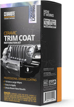 CERAKOTE® Ceramic Trim Coat Kit - Quick Plastic Trim Restorer - Ceramic Coating Guaranteed Restoration to Last Over 200 Washes – A Ceramic Coating, Not a Dressing | Quick Plastic Trim Restorer, Guaranteed Restoration Over 200 Washes