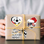 100PCS Soccer Stickers for Boys Girls Kids Teens, Vinyl Waterproof Soccer Stickers for Water Bottles, Laptops, Goodie Bag Stuffers, 2026 Soccer World Cup Party Favors