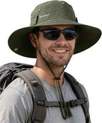 Sun Hats for Men Fishing Hat UPF Protection Wide Brim Bucket Hat | Breathable, Quick-Dry, Water Rapellent, Soft Sweatband, Foldable, Outdoor, Hiking, Beach, Safari, Travel, Summer Hats