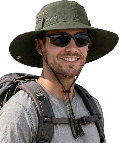 Sun Hats for Men Fishing Hat UPF Protection Wide Brim Bucket Hat | Breathable, Quick-Dry, Water Rapellent, Soft Sweatband, Foldable, Outdoor, Hiking, Beach, Safari, Travel, Summer Hats