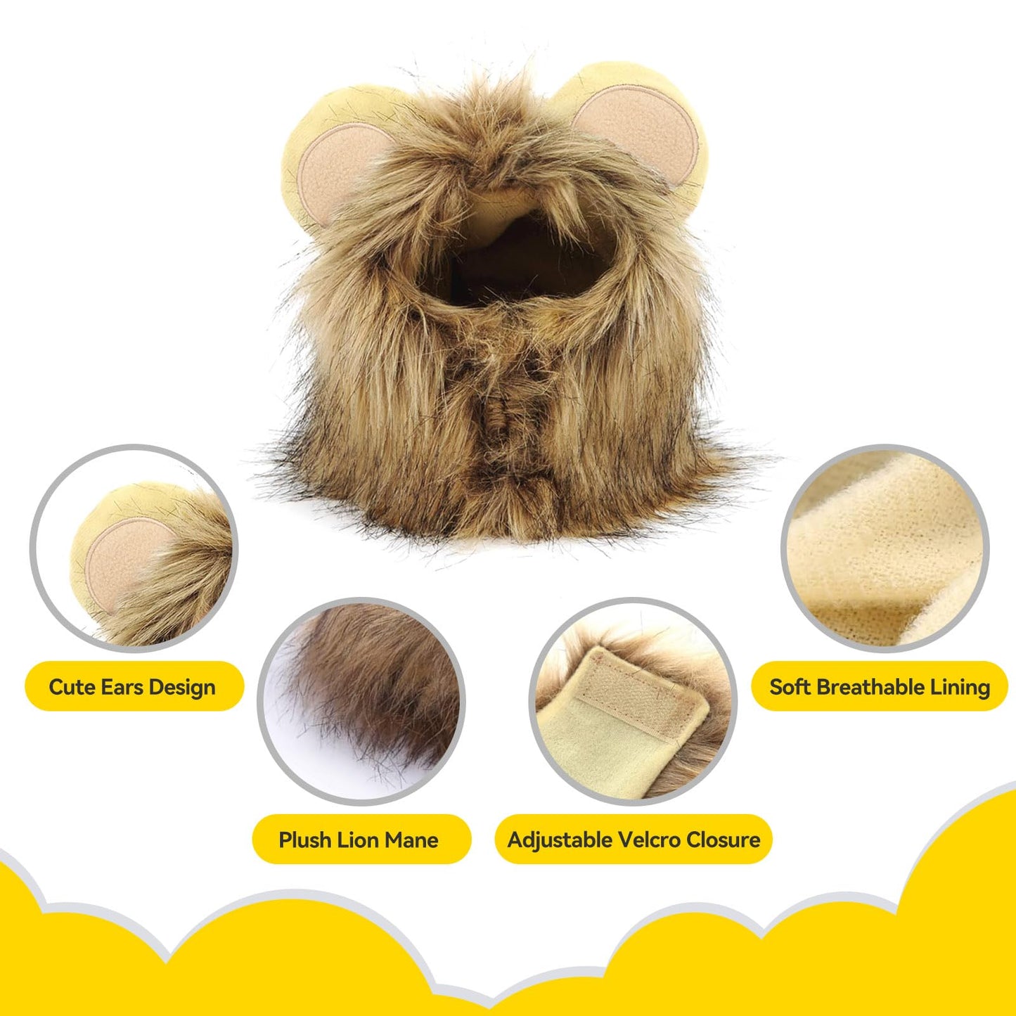 Cat Christmas Costume – Santa Hat & Cloak for Cats and Dogs