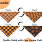 2PCS Christmas Dog Bandanas – Red and Green Plaid with Tassels