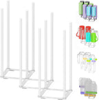 Collapsible Bottle Drying Rack, Foldable Baby Bottle Drying Rack, Portable Drainer Stand Holder for Water Bottles, Cup, Reusable Silicone Bag, Cutting Board