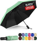 Windproof Travel Umbrella - Automatic Umbrellas for Rain, Compact Folding Umbrella with UV Protection, Lightweight Portable Design for Backpack/Walking/Car, Sun & Storm Ready