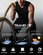 5 Pack Men's Athletic Compression Shirts Sleeveless Workout Tank Top Sports Base Layer Running Basketball
