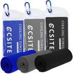 Cooling Towels (47"x12") for Neck and Face, Ice Towel for Hot Weather, Soft Breathable Chilly Gym Towels, Microfiber Towel for Work Out, Yoga, Running, Camping & More Activities