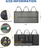 SugarFox Backseat Hanging Trunk Organizer for SUVs, Cars, Trucks & MPVs | Multi-Pocket Storage with Anti-Slip Straps | Space-Saving Auto Accessory | Gift for Drivers | 37.8" x 18.1"