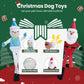 Squeaky Christmas Dog Toys – 2 Pack Plush Crinkle Set