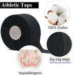 Athletic Tape,5 Pack White Sports Tape,Very Strong No Sticky Residue Wrist Ankle Tape for Gymnastics Boxing Lacrosse Climbing Hockey Bat