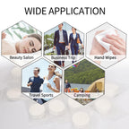 Classycoo Compressed Towel - Mini Tablets Disposable Portable Face Towel Coin Tissue for Travel, Camping, Hiking, Sport,Beauty Wipes, Outdoor Activities