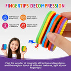Ziogogco Silicone Magnetic Slider Toys，for Adults & Teens, Relieves Stress and Anxiety in Children with Autism. A Must-Have Toy for Office Desk Toy, Stocking Stuffers for Women Men Teen Gift