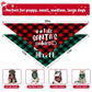 Christmas Dog Bandana Set – 2 Pack Red & Green Plaid Pet Scarf