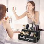 Hair Tool Organizer, Hair Dryer Holder with Drawer, Bathroom Countertop Organizer for Bathroom Accessories, Blow Dryer Organizer for Hair Styling Tools, Vanity Organizer for Bathroom, Vanity, Kitchen