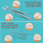Teenitor 300pcs Bobby Pins Hair Pins Kit, 100pcs Bobby Pins 100 Hair Pins for Women for Buns, 100pcs Hair Bands, 2" 2.36", Bobb y Pins for Gray Hair 2" 2.75"