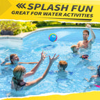 Bambilo Water Skipping Ball | 2-Pack Bounce Balls | Water Bouncing Beach Balls & Grip Ball | Pool Toys for Kids Age 5-8-12 | Great Summer Water Toy for Beach Swimming Pool River Lake