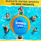 Bambilo Water Skipping Ball | 2-Pack Bounce Balls | Water Bouncing Beach Balls & Grip Ball | Pool Toys for Kids Age 5-8-12 | Great Summer Water Toy for Beach Swimming Pool River Lake