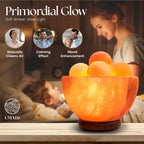 UMAID Himalayan Salt Lamp, Dimmable Pink Rock Salt Lamp for Bedroom, Office Desk & Meditation Room, Spa Decor, Relaxation Home Decor Gifts for Men & Women