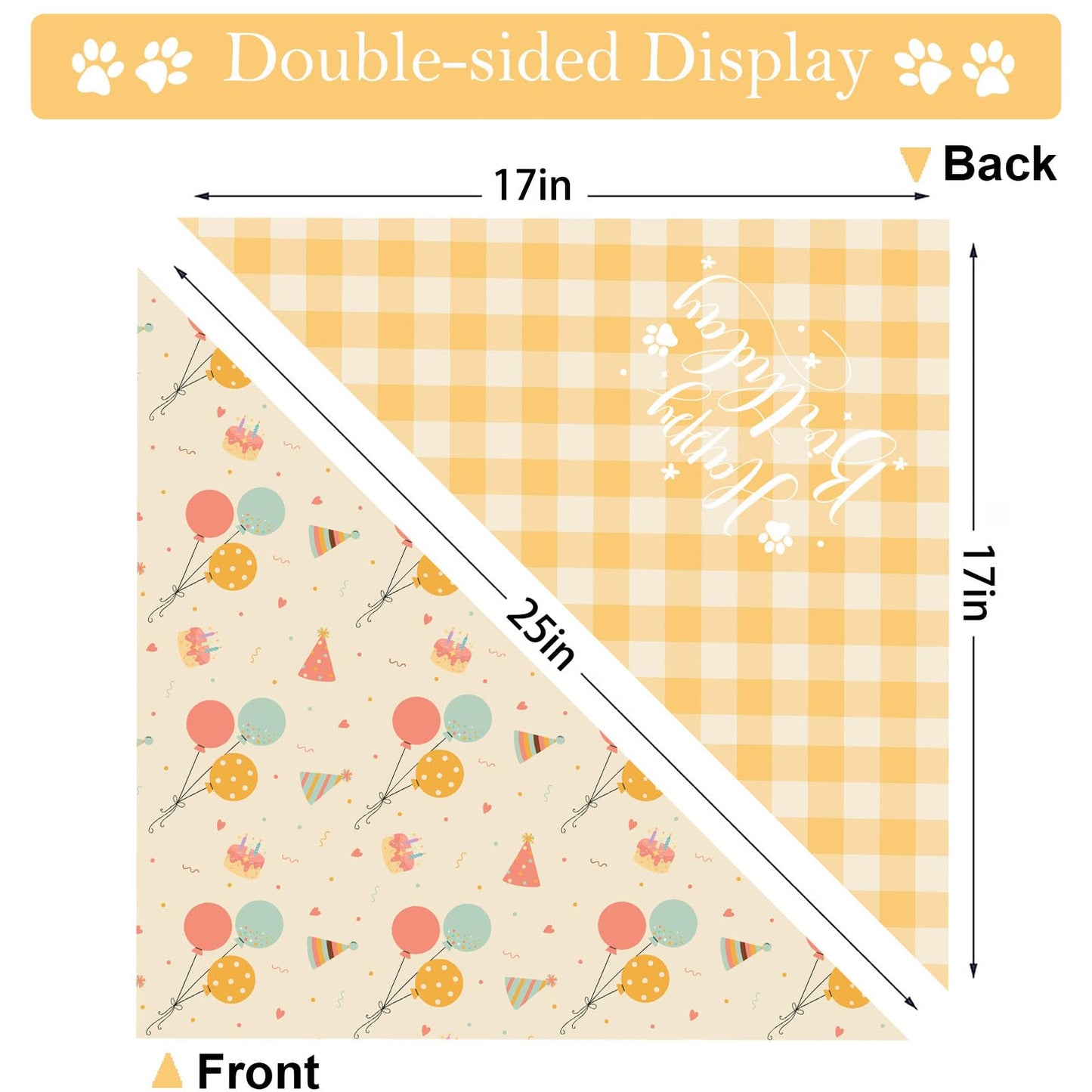 Christmas Dog Bandana Set – 2 Pack Red & Green Plaid Pet Scarf