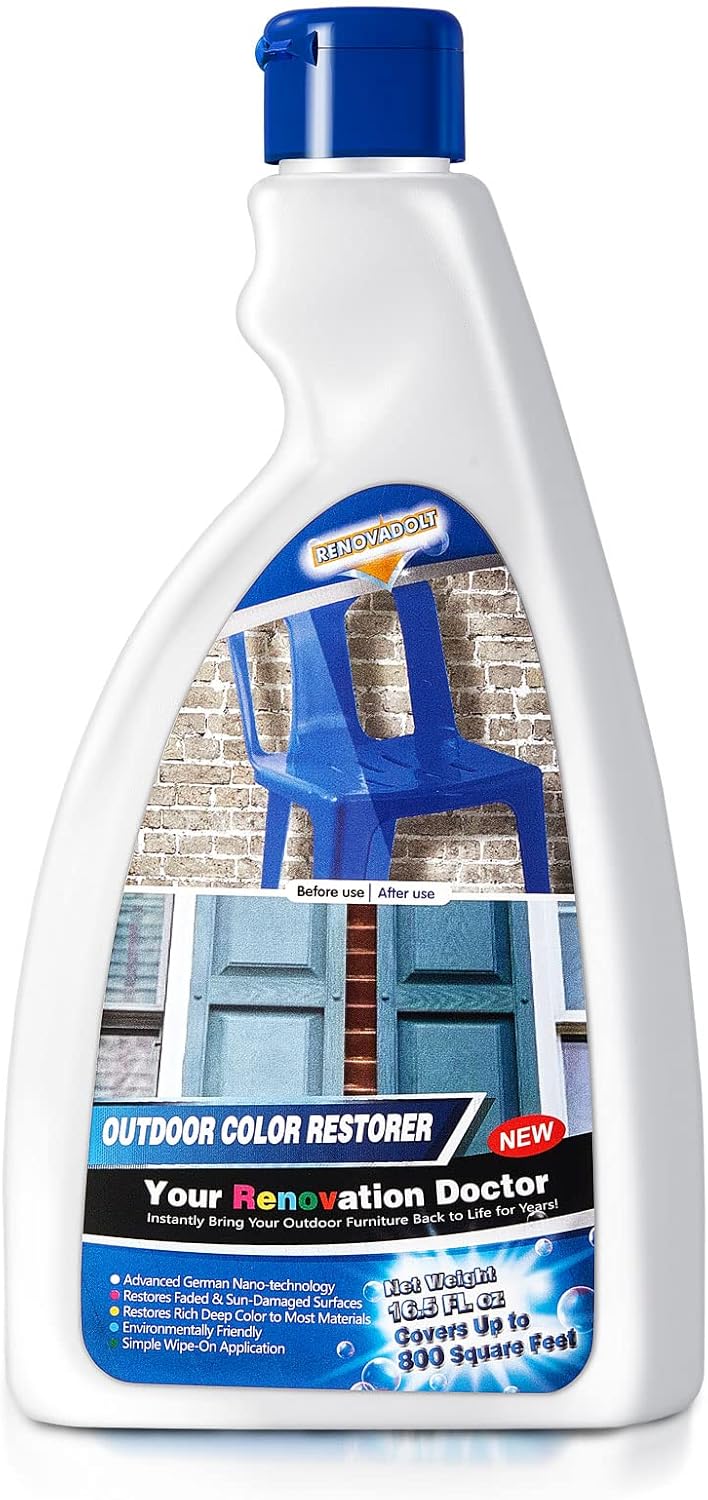 Outdoor Color Restorer 16.5oz Plastic Vinyl Shutter Restorer Faded Sun-Damaged and Oxidized Possessions and Protects from Future Wear