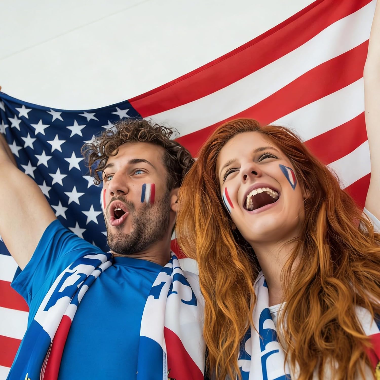 Green Blue White Red Face Painting Kit, 3PCS Patriotic America Mexico Flag 3 Colors Painting with 4PCS Brushes, Soccer Flag Eye Face Body Paint for Sports National Events Soccer Game Makeup Supplies