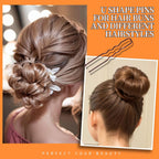Teenitor 300pcs Bobby Pins Hair Pins Kit, 100pcs Bobby Pins 100 Hair Pins for Women for Buns, 100pcs Hair Bands, 2" 2.36", Bobb y Pins for Gray Hair 2" 2.75"