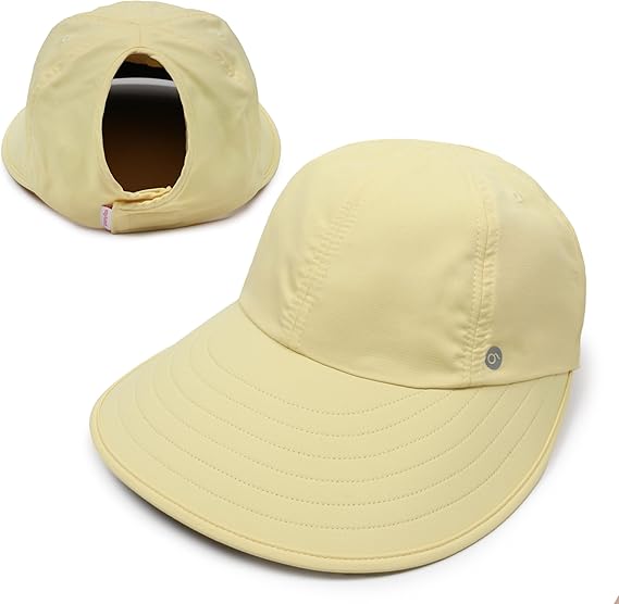 Ponyflo Sunblocker Wide Brim Hat, Patented Women’s Ponytail Sun Hat for Adults, UPF 50 Sun Protection