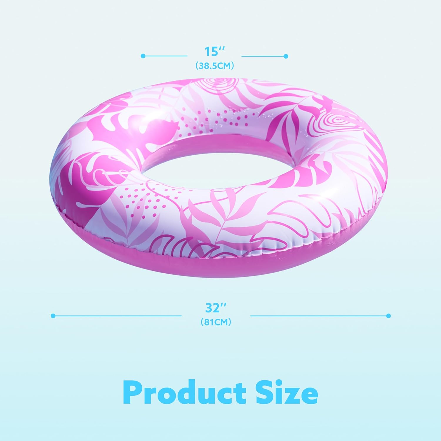 JOYIN 3 Pack Pool Floats, Pool Tube for Kids Swim Rings Inflatable Tubes, Floatie Ring Water Toys for Swimming, Summer Beach Party
