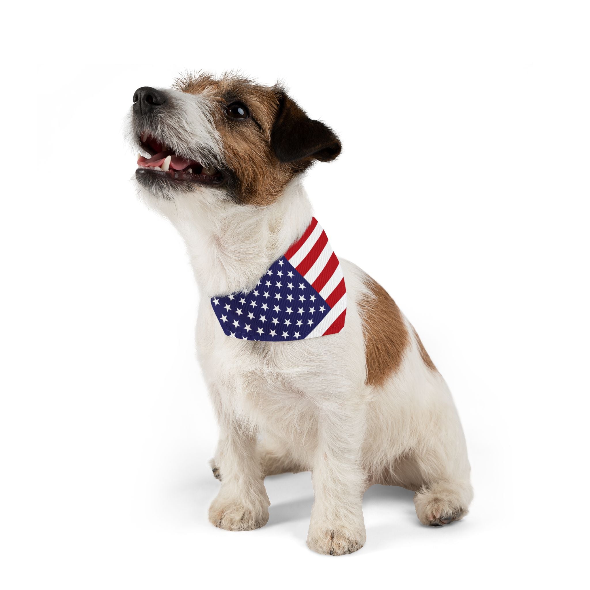 Patriotic American Flag Pet Bandana – Celebrate Veterans Day in Style