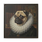 Custom Whimsical Pug Portrait Canvas, Cute Dog Art Print, Pet Lover Gift, Home Decor, Fun Wall Art, Quirky Dog Painting