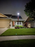 TelePatriot 800 Series Solar Flagpole Light - 200 LED Waterproof IP65