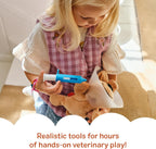Examine and Treat Pet Vet Play Set, 24-Piece Animal Doctor Playset with Dog & Cat Plushies, Pet Doctor Kit & Accessories, Preschool Toys for Girls & Boys Ages 3+