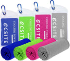Cooling Towels (47"x12") for Neck and Face, Ice Towel for Hot Weather, Soft Breathable Chilly Gym Towels, Microfiber Towel for Work Out, Yoga, Running, Camping & More Activities