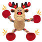 Motsamla Christmas Dog Toy – Plush Squeaky Reindeer with Crinkle Paper