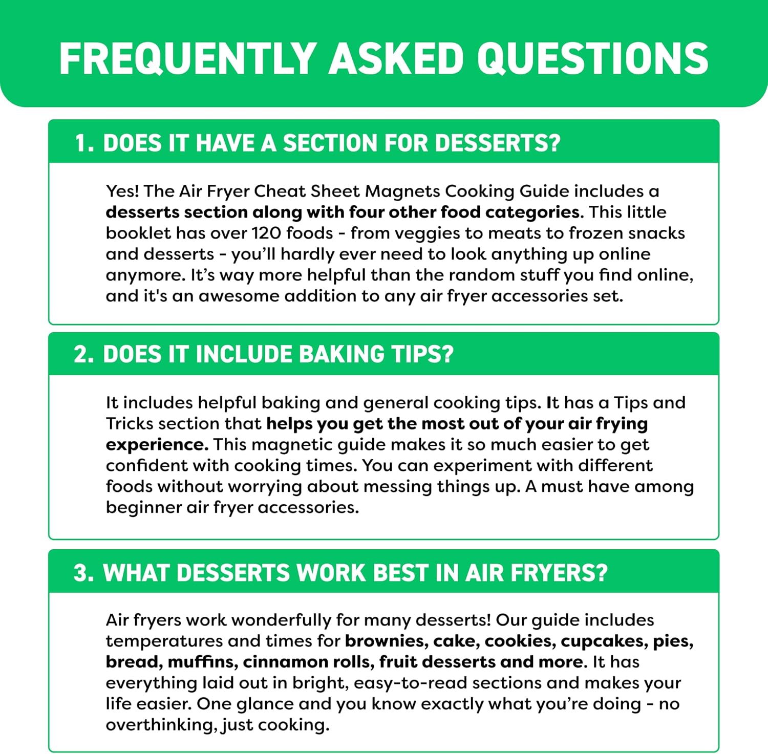 Magnetic Kitchen & Health Reference Cheat Sheet Booklet