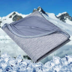 HOMFINE Cooling Blanket for Hot Sleepers - Summer Blanket Thin Lightweight Breathable Soft Double Side Enhanced Cooling for Bed Couch Sofa, Keep Cool for Night Sweats