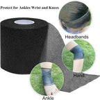 Pre Wrap Tape Athletic,3 Rolls X 22 Yards Beige Prewrap Headbands for Hair,Foam Underwrap Sports Wrap