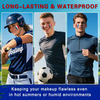 3 in 1 Colors Face Body Paint Sticks for Soccer,Football,Softball,Baseball,High Pigment & Waterproof Eye Black Stick Makeup