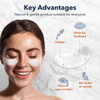 Collagen Eye Patches for Puffy Eyes, Dark Circles & Fine Lines, Depuffing, Cooling & Firming Under Eye Masks, Korean Skin Care