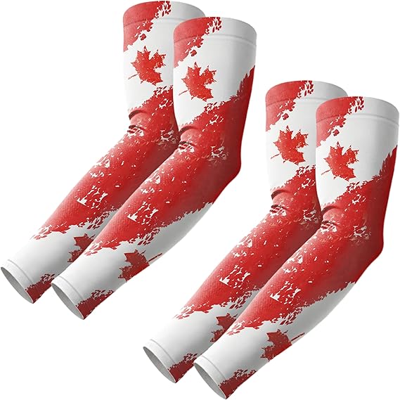 Arm Sleeves, Cooling UV Sun Protection Sports Compression for Men/Women